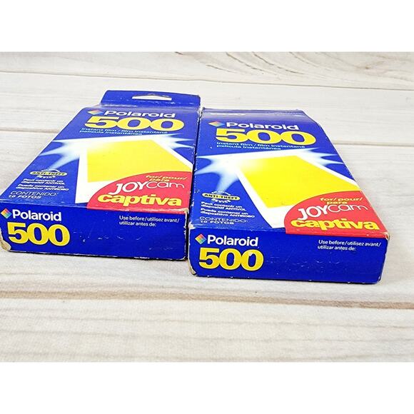2 - Polaroid 500 Color instant film 10 exposures 4.4 x 2.5 In Box Exp 04/03 - Picture 4 of 7